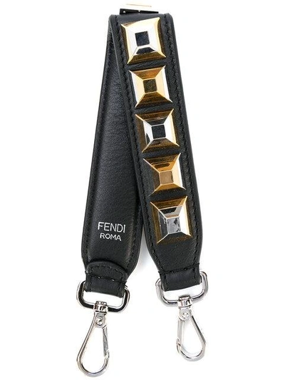 Shop Fendi Mini Studded Strap You In Black