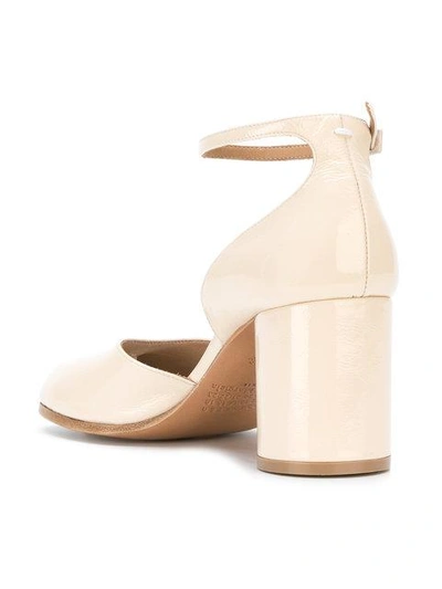 Shop Maison Margiela Tabi Heeled Sandals In Neutrals