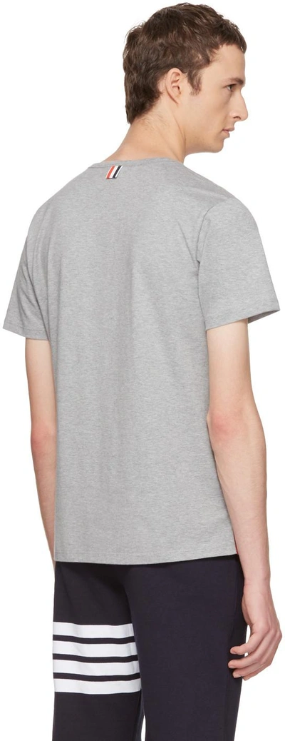 Shop Thom Browne Grey Pocket T-shirt In 055 Light Grey