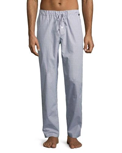 Hanro Night & Day Check Lounge Pants, Shaded Check