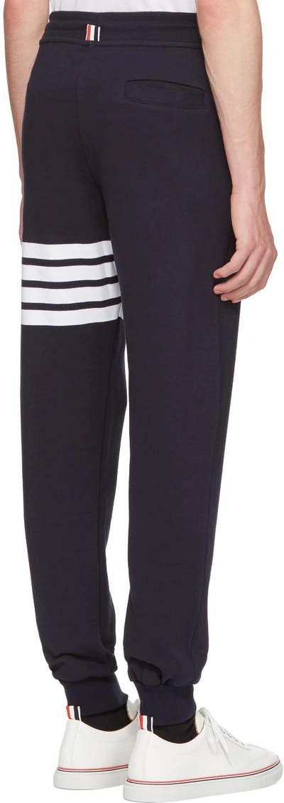 Thom Browne Classic Loopback 4-bar Sweatpants In Blue