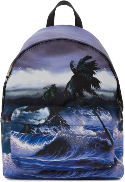Shop Givenchy Multicolor Urban Blue Hawaii Backpack