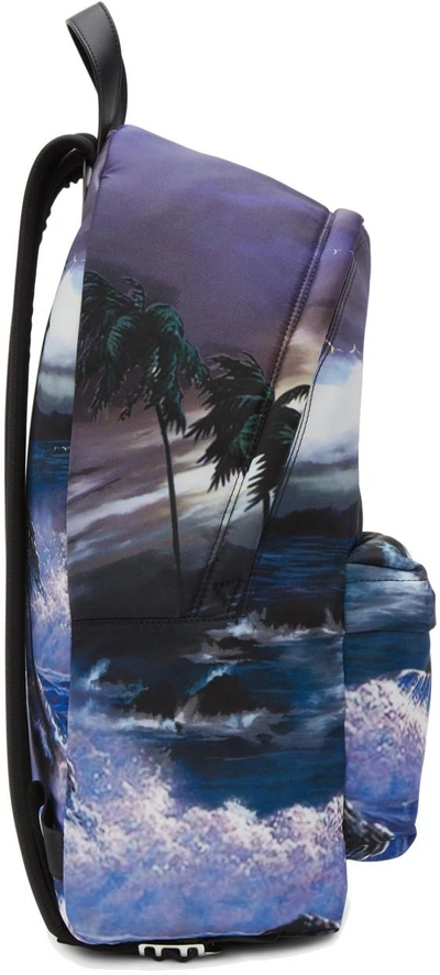 Shop Givenchy Multicolor Urban Blue Hawaii Backpack