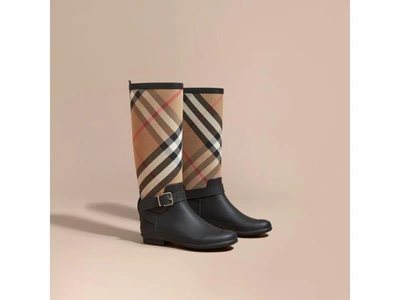 Shop Burberry Shearling-lined Leather Ankle Boots In Malt Brown