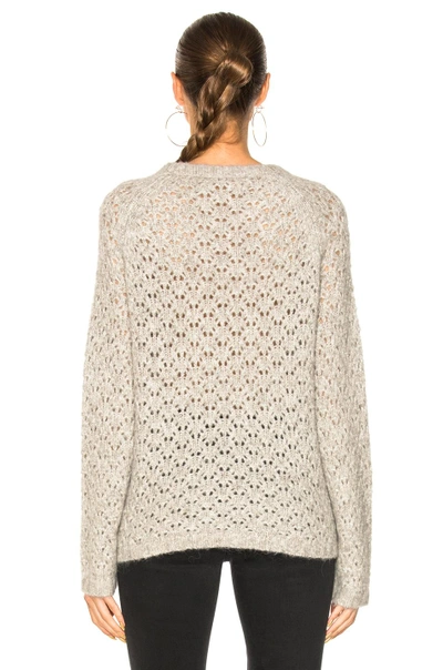Shop Nili Lotan Millie Sweater In Light Grey Melange