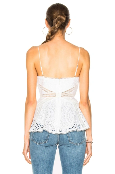 Shop Zimmermann Meridian Embroidered Cami Top In White