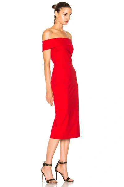 Shop Cushnie Et Ochs Pencil Dress In Red