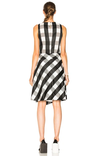 Shop Rag & Bone Brighton Dress In Black,checkered & Plaid,white
