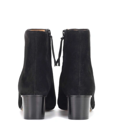 Shop Isabel Marant Danay Suede Ankle Boots In Llack