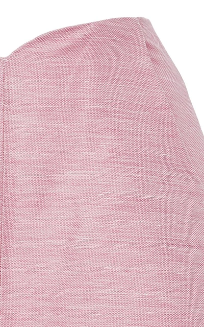 Shop Paper London Pink Scalloped High Waist Shorts