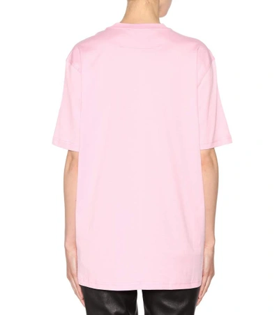 Shop Givenchy Cotton Star T-shirt In Lright Piek