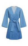 ANNA SAMMARONE Denim Belted Kimono Jacket