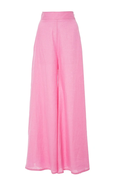 Paper London Pink Wide Leg Kelly Pants