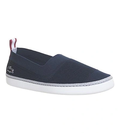 Shop Lacoste L.ydro Canvas Sneakers In Navy