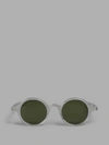 DAMIR DOMA DAMIR DOMA SHINY SILVER LIMPID FRAME WITH GREEN LENSES