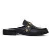 Senso Ciara Leather Backless Loafers In Black