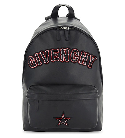 Givenchy Small Logo Applique Backpack  In Black