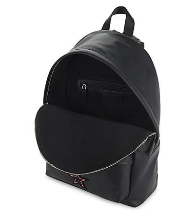 Shop Givenchy Embroidered Leather Backpack In Black