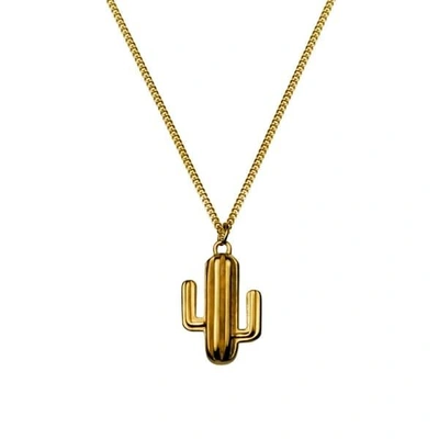 Gucci Cactus Necklace Gold Vermeil