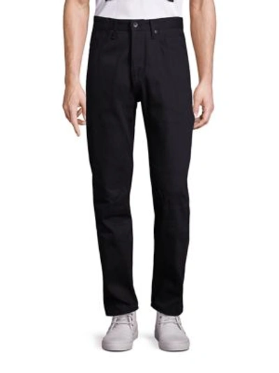 Shop Rag & Bone Engineer Tapered-fit Jeans In Black Selvage