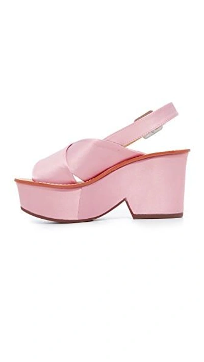 Shop Schutz Miriam Platform Sandals In Rose/tan