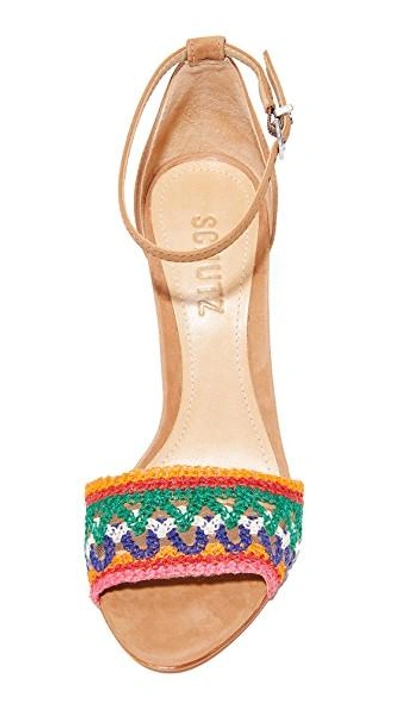Shop Schutz Joannas Sandals In Desert/multicolor