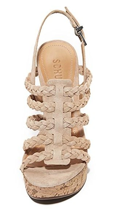Shop Schutz Abigally Wedge Sandals In Amber Light