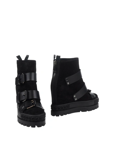Casadei Ankle Boots In Black