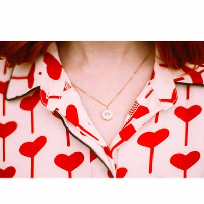 Gucci Ruby Lip Pendant Necklace In Metallic