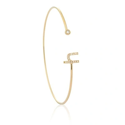 Shop Astrid & Miyu Gold Initial H Bangle