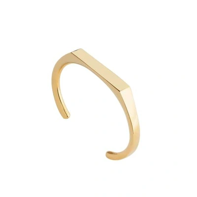 Shop Edge Of Ember Angled Gold Cuff