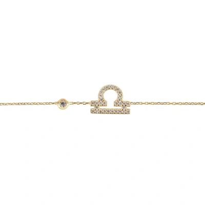Latelita London Zodiac Horoscope Star Sign Bracelet Libra Gold