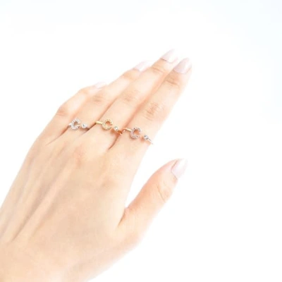 Shop Astrid & Miyu Silver Initial H Ring