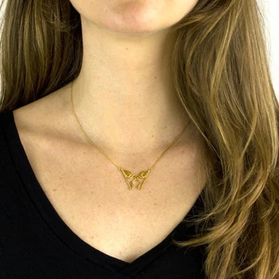 Gucci Miami Flamingo Necklace In Gold