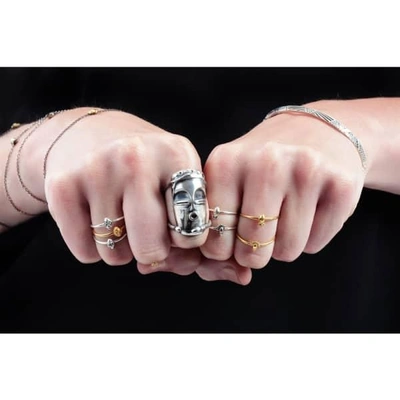 Gucci Tiny Voodoo Ghede Ring Silver