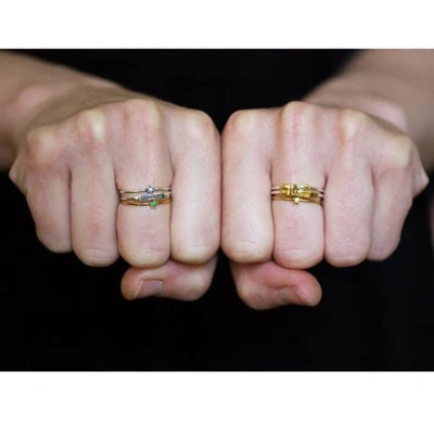Gucci Shine Like A Star Hearts Stack Ring 
