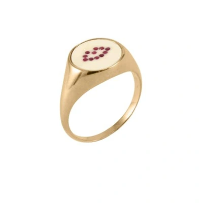 Gucci Ruby Lip Signet Ring