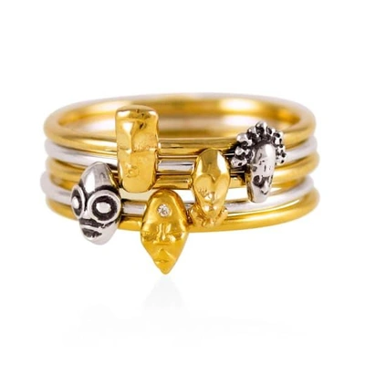 Gucci Tiny Voodoo Damballah Ring Gold 