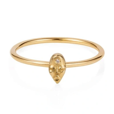 Gucci Tiny Voodoo Erzulie Ring Diamond & Gold Vermeil
