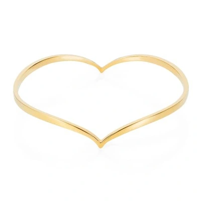 Gucci Heart Bangle - Gold