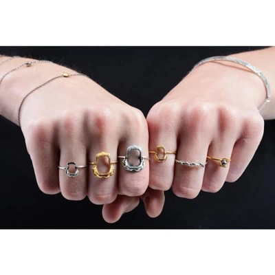 Gucci Mini Shark Jawbone Ring Silver