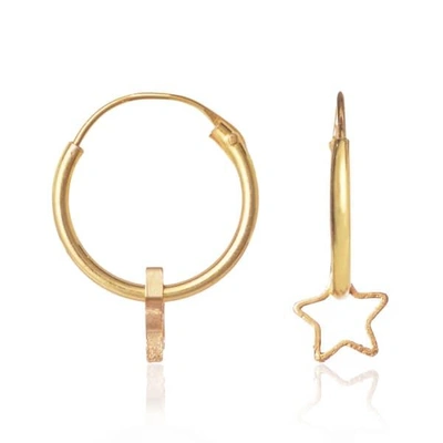 Shop Gucci Star Hoop Earrings