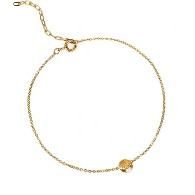 Gucci Mini Shell & Pearl Bracelet Gold Vermeil