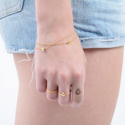 Gucci Mini Shell & Pearl Bracelet Gold Vermeil