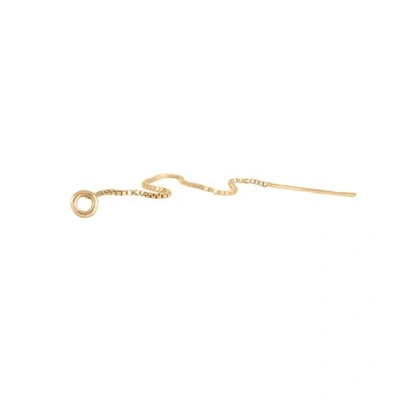 Gucci Hoop & Chain Single Earring Gold Vermeil