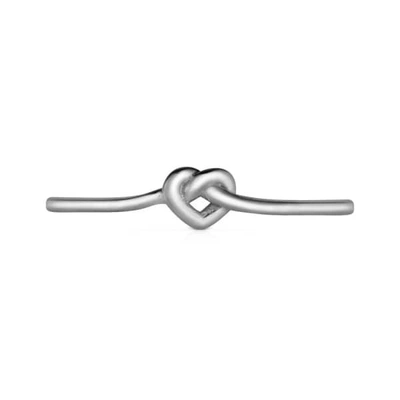 Gucci Love Knot Heart Ring - Silver