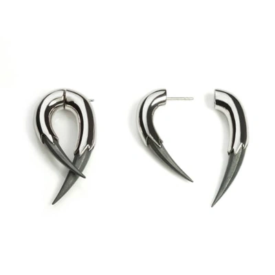 Gucci Vampire Claw Earrings Silver