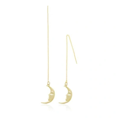 Gucci Chain Moon Earrings