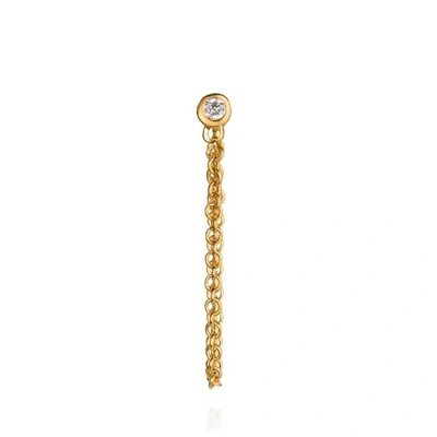 Gucci Diamond And Chain Stud Earring