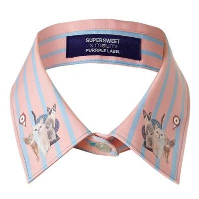 Shop Supersweet X Moumi Candy Stripe Collar Pink